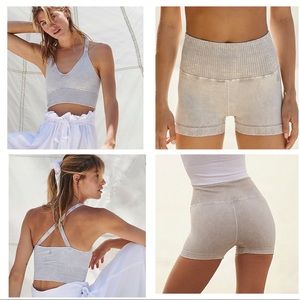 Free People Good Karma Shorts and Crop Top Bundle